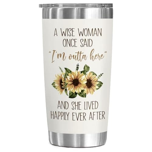 CHOANG Retirement Gift for Woman 2026 - A Wise Woman Once Said - Retired Gifts for Women, Friends, Sisters, Coworkers - Happy Retirement Party Daecorations - 20 oz Stainless Steel Tumbler