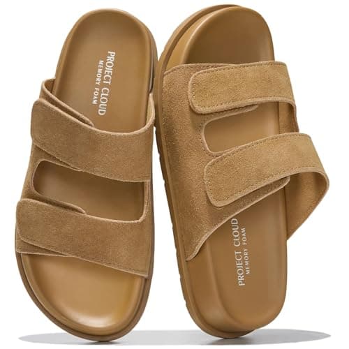 Project Cloud Trendy Adjustable Sandals & Slides for Women(Sleek,CNTSD,6.5)