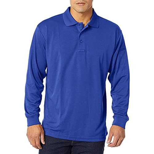 Propper Men's Uniform Long Sleeve Polo, Cobalt, Small