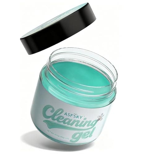 ASFSKY Car Cleaning Gel (Green,Magnolia) Cleaning Putty Universal Dust Cleaning Car Interior Cleaner Keyboard Dust Remover Car Slime Gifts for Women Girl Men(1 Pack)