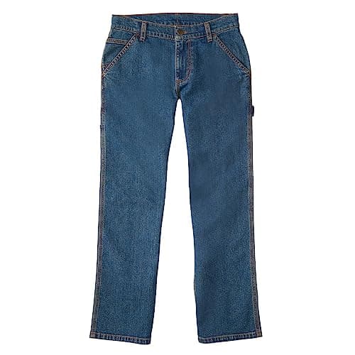 Carhartt Boys Rugged Flex® Loose Fit Denim Utility Boot-Cut Jean, Denim Medium Wash, 8