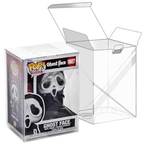 6 Pack Clear Protectors Case Compatible with Funko 4" Pop Figures, Upgraded 0.5mm Thick-Extra Strength PET Display Boxes, Auto-Lock Bottom Design with Protective Film — Ideal for Collections