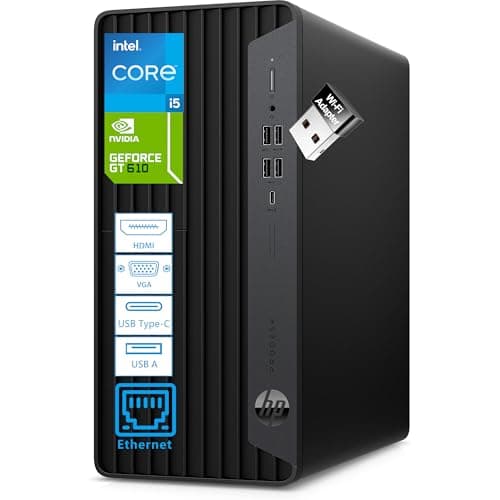 HP Prodesk Desktop Computers PC with Intel Core i5-10400F for Business Work