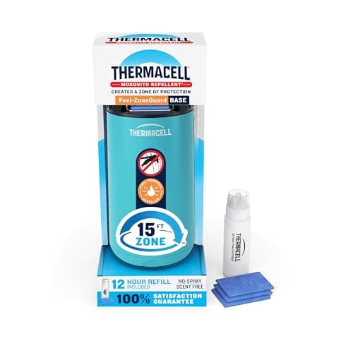 Thermacell Fuel-ZoneGuard Base Patio Shield Mosquito Repeller, Glacial Blue