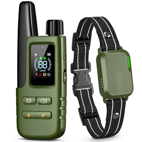 Dog Shock Collar - 4500FT Dog Training Collar with Remote for 10-120lbs Small Medium Large Dogs, IPX8 Waterproof Rechargeable Dog eCollar with Beep(1-8) Vibration(1-16) Safe Shock(1-99), No-Shock Mode