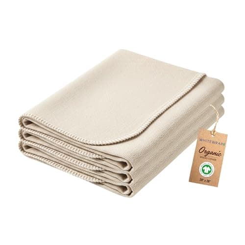 WHITEWRAP Flour Sack Towels for Bread Dough Proofing – Unbleached, Thick Cotton Baking Cloth for Baguettes, Ciabatta, Pastry – Reusable, 28"x28", 3-Pack