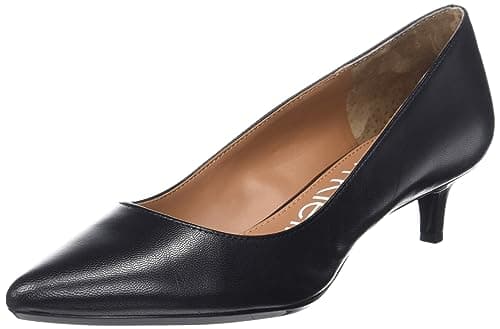 Calvin Klein Gabrianna Pump - Heels for Women - Wrapped Kitten Heel - Lightly Padded - Secured Insole Black 9 M