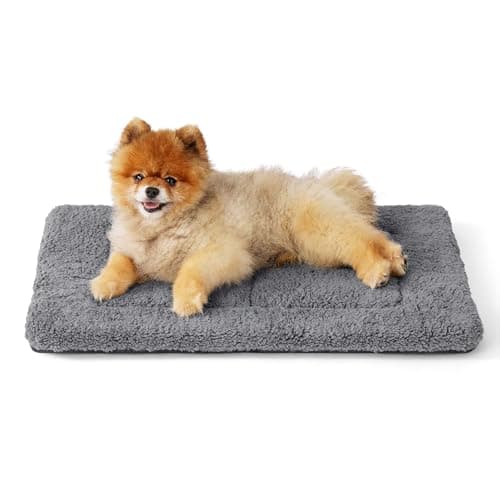 Bedsure Washable Dog Crate Bed for Small Dogs, Reversible Foam Floor Pet Mat, Versatile Lightweight Pet Crate Pad for Cages