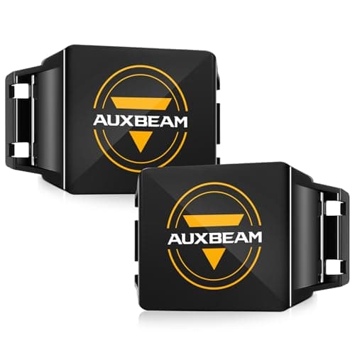 Auxbeam Pod Light Covers, 7 Inch V-MAX Series Protective Black Lens, 2PCS