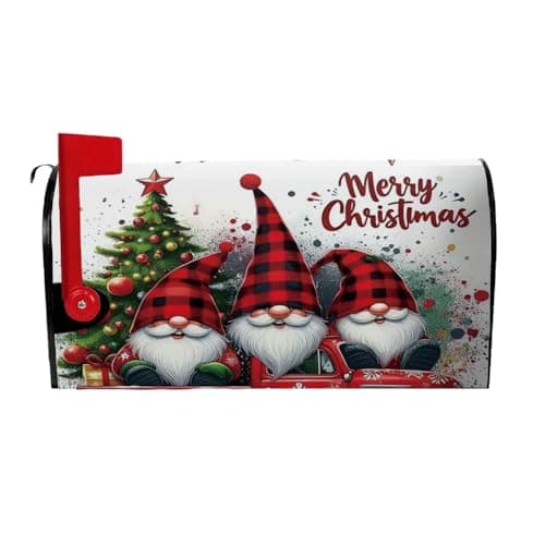 Fall Mailbox Cover, Gnome Magnetic Waterproof Post Box Cover, 18" X 21", Pumpkin Maple Wrap, Autumn Garden Yard Outdoor Decor, Standard Siz (YX197, 21 * 18)