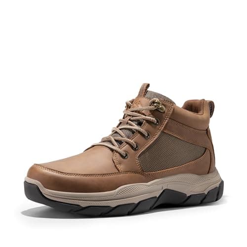 NORTIV 8 Men's Hiking Boots Lightweight Fashion Casual Chukka Ankle Boots Elevation,Size 9.5,Light Brown,SNHB2411M