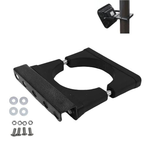 Infrared Lights Card Holder, LED Flood Light Vertical Pole Bracket Lamp Post for Outdoor Solar Post Light with 3" Fitter Mount, Universal Fit 3 inch Pole Mounting Junction Box and Electrical Boxes