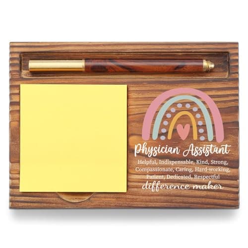 Physician Assistant Appreciation Gifts Sticky Note Holder, Thank You for Physician Assistant Associate, Medical Student Grad Gift for PA, Clinic Hospital Self-Stick Note Pad Holders TZP54