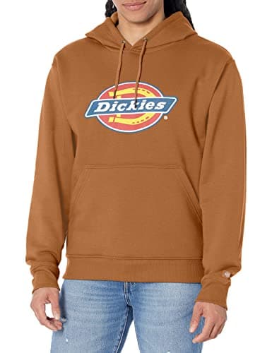 Dickies Men's Tricolor DWR Pullover Fleece, BROWN DUCK, 2X