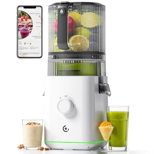 VANDISELL Cold Press Juicer, 3-in-1 Self Feeding Juicer Machine with 6.5" Large Feed Chute&100oz Hopper, Slow Masticating Juicer for Whole Fruits & Vegetables, Easy Clean for Juice, Nut Milk & Sorbet