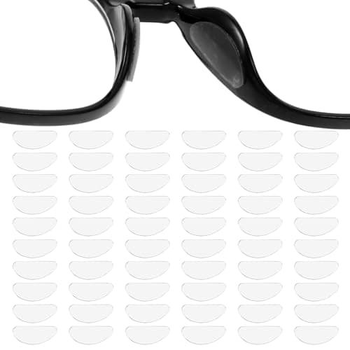 30 Pairs Adhesive Nose Pads for Glasses Anti Slip, Silicone Eyeglass Nose Pads Soft Comfortable Silicone Cushions for Sunglasses, Invisibility Glasses Noses Pad for Frames Sunglasses Prevent Slipping
