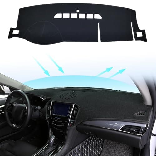 Partsable Dash Mat Dashboard Cover for Chevy Chevrolet Suburban/Tahoe 2007-2014 for Chevrolet Avalanche Silverado 1500 LTZ 2007-2013 Custom fit GMC Yukon 2007-2014 Dash Cover Mat