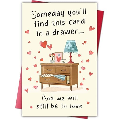 Cheeklee Romantic Father's Day Card Gift for Husband Boyfriend, Love Card from Wife, Sweet Anniversary or Birthday Greeting for Him, Heartfelt Dad Appreciation Cards