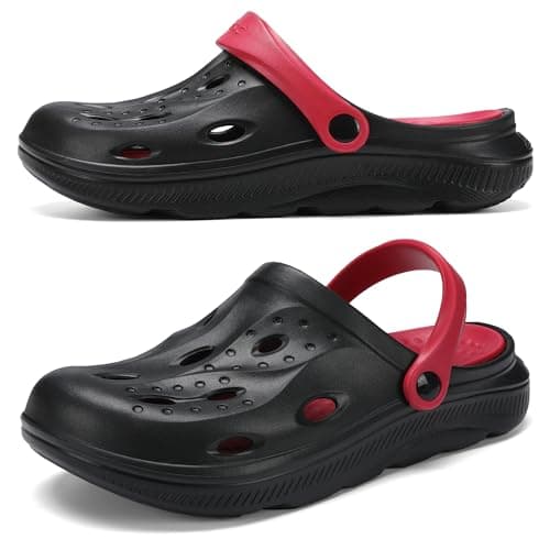 OZLOOK Arch Support Clogs Mens Womens Garden Shoes Lightweight Outdoor Beach Slippers Recovery Sandals with Removable Thick Insoles