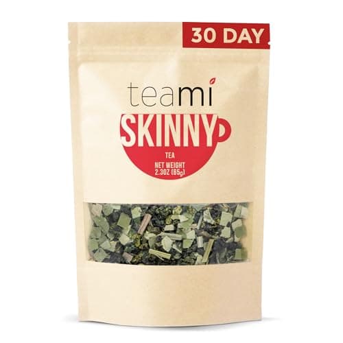 Teami Herbal Tea β Green and Oolong Tea Blend with Yerba Mate and Ginger β Plant-Based Loose Leaf Tea with Light, Clean Taste β Non-GMO, 30 Servings