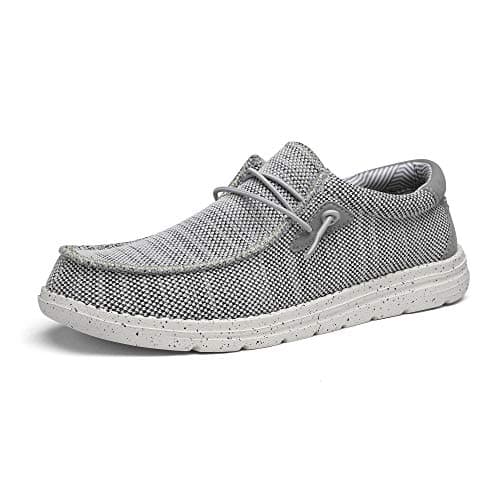 Bruno Marc Men's Casual Slip-on Loafers Stretch Shoes,Size 7,Grey,BLS211