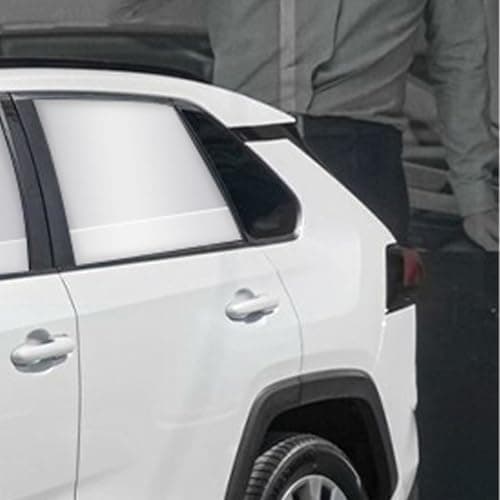 Silver Car Window Sun Shade - Side Thiken Curtain Magnetic 100% Block Light Car Window Covers with Cooler Feeling (Silver, D-Back-2pcs)