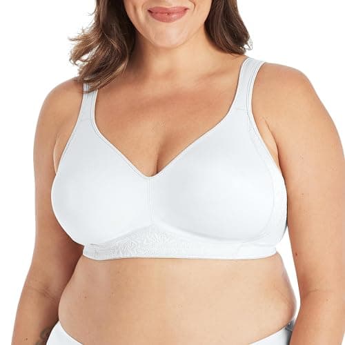 Playtex womens 18 Hour Seamless Smoothing Full Coverage Us4049 With 2-pack Option bras, White, 38C US