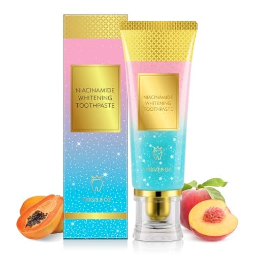 Niacinamide Whitening Toothpaste for Radiant Smile – Gentle Stain Removal, Fresh Breath, Deep Cleaning & Gum Protection – Niacinamide Toothpaste for Daily Use – Lasting Mint Flavor – 3.5oz Tube