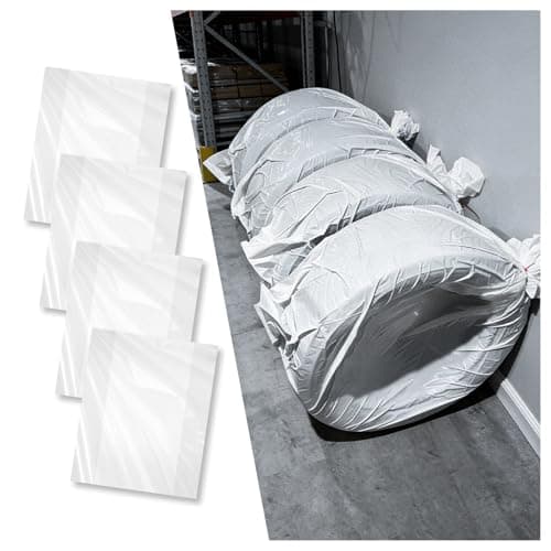 4PCS Extra Large Tire Bags for Storage,LDPE Car Tire Storage Bags Provides Dust & Waterproof Protection,Tear-Resistant Tires Covers as Wheel Storages Bag for Transportation