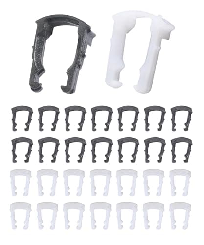 SCUARI 30PCS 3/8" 5/16" Fuel Line Clips,Car Accessories Car Clips,Automotive Clips Fuel Line Retainer Clip,Fuel Line Quick Disconnect Retaining Clip Set Replacement,Replace #2F1Z9A317BA 2F1Z9A317AA