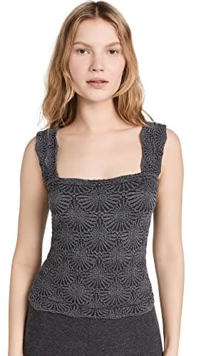 Free People Women's Love Letter Cami, Black, XS-S