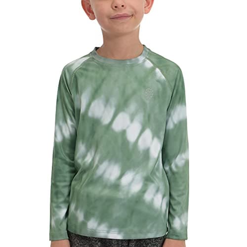SPF 50 Kids Sun Shirts Boys Rash Gguard Long Sleeve Sunblock Shirts