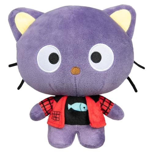 Jazwares Hello Kitty and Friends Series 2, Chococat 8-inch Punks Plush - Officially Licensed Sanrio Product from Ages 6+