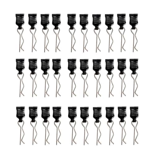 30pcs 1mm Rc Body Clips compatiable with Haiboxing Rlaarlo 1/14 1/16 1/18 Rc Cars Body Parts for Tenspeed Redcat Deerc Bezgar 1:14 1:16 1:18 Rc Car Shell Accessories