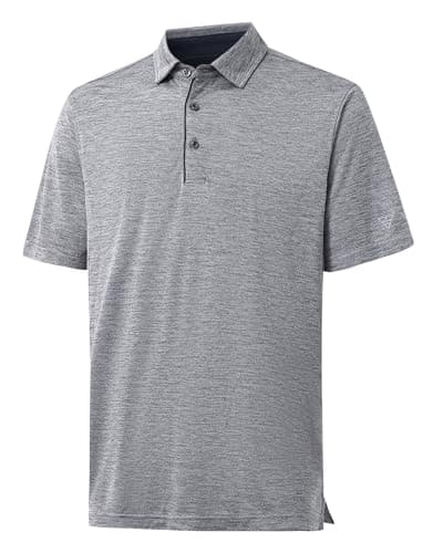 M MAELREG Mens Golf Shirt Short Sleeve Dry Fit Casual Moisture Wicking Performance Heather Collared Polo Shirt