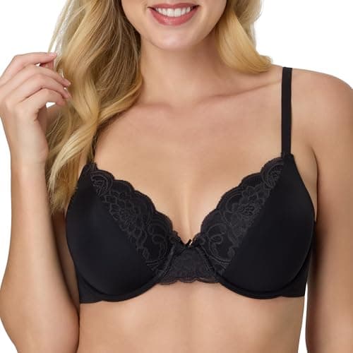 Maidenform Women's T-Shirt Bra, Comfort Devotion Full-Coverage Underwire Bra, Convertible Straps