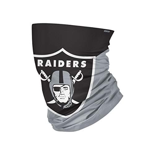 FOCO Unisex Teen NFL Team Logo Neck Gaiter Multiuse Youth Scarf, Team Color Big Logo, Youth OneSize US