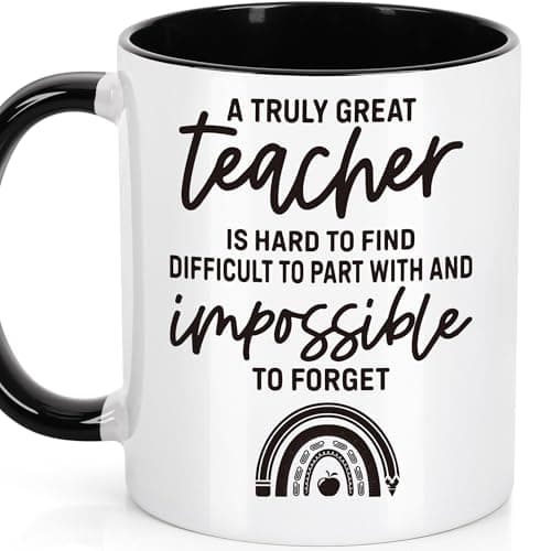 LEJIAJINW Teacher Appreciation Gifts for Women Thank You Teacher End Of Year Presents Teachers Appreciation Week, 11Oz Ceramic Mug