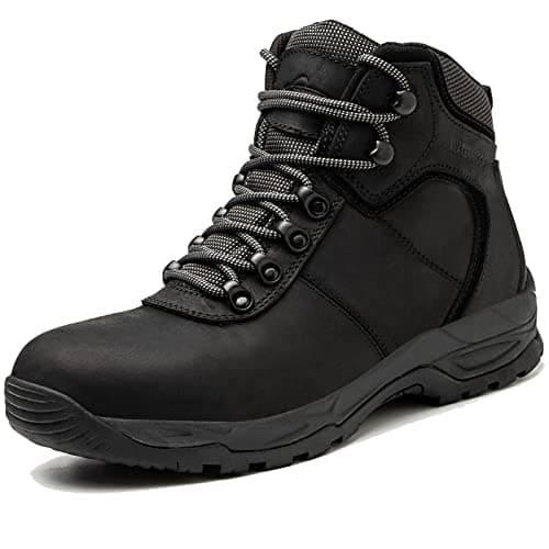 AZXPROT Waterproof Hiking Boots for Men, Outdoor Lightweight Trekking Trails Shoes Backpacking Mountaineering Boots Black 13