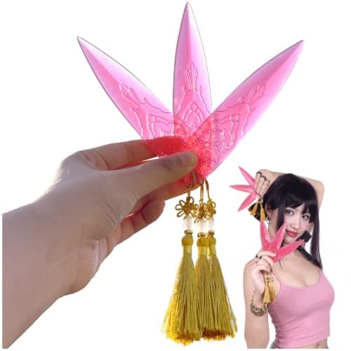 5 Inches Soft Plastic Translucent Dagger Props Safe and Cut-Proof for Cosplay and Halloween Party (Pink (3 Pcs))
