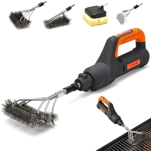 Electric Grill Brush BBQ Cleaner - Grill Cleaner, Grill Brush for Outdoor Grill, BBQ Grill Brush, 940 RPM Electric Grill Cleaner, 3 Speed Modes, Compatible with Weber, Char-Broil, Traeger & More