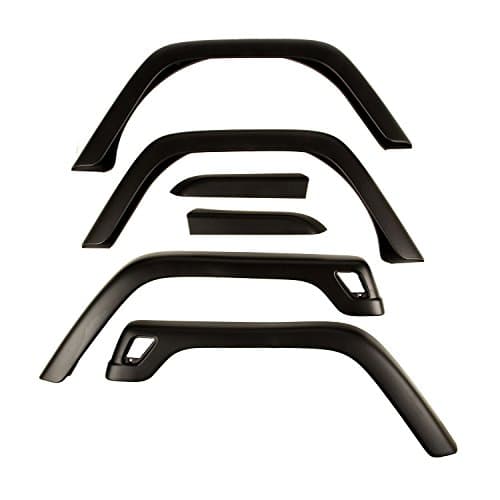 Rugged Ridge 11603.11 Factory Style Fender Flare Kit for 1997-2006 Jeep Wrangler TJ, Pack of 6