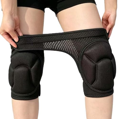 Knee Pads for Men & Women, Kneeling Kneepads for Flooring, Weeding, and Yard Work, Soft & Breathable, Comfortable Fit for Gardeners, Cleaners, Mechanics and Plumbers for Working (Black Small)