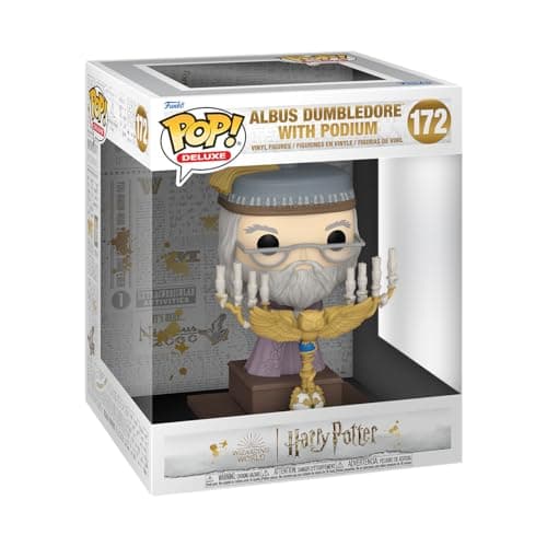 Funko POP! Deluxe: Harry Potter Prisoner of Azkaban - Albus Dumbledore with Podium - Collectable Vinyl Figure - Gift Idea - Official Merchandise - for Kids & Adults - Movies Fans