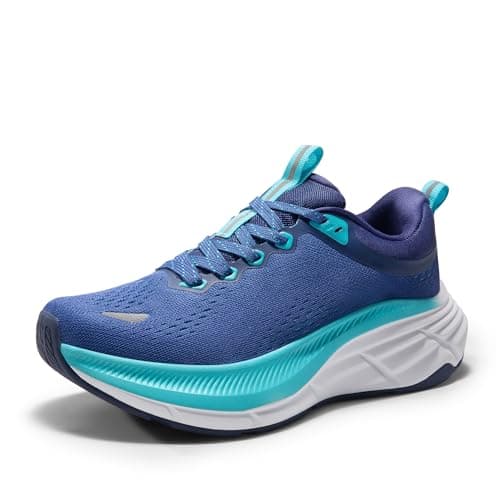 NORTIV 8 Women's Walking Shoes Cushion Comfortable ActiveBreeze Running Tennis Shoes Non-Slip Workout Gym Sports Athletic Breathable Fashion Sneakers,Size 5.5,Blue,SNWS248W