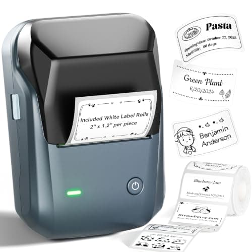 NIIMBOT B1 Label Maker, 2Inch Bluetooth Label Printer for Home, Blue