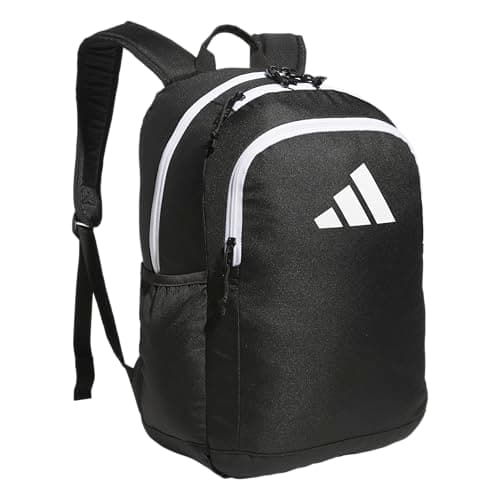 adidas Kids Affiliate Backpack – School Bag for Girls and Boys, 27L, Black/White, OSFA