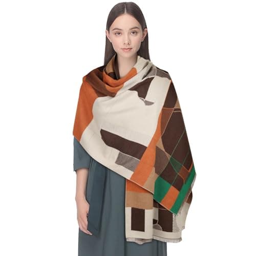 EXTREE Women's Scarf Pashmina Shawls and Wraps for Evening Dress Bridesmaid Wedding Bridal Winter Warm Long Large Scarves