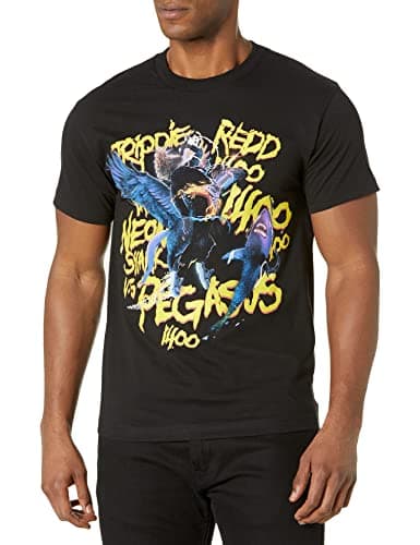 Neon Shark vs. Pegasus Tee, Black, Small
