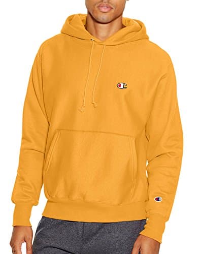 Champion Men's Reverse Weave Left Chest C Pullover, C Gold, Small